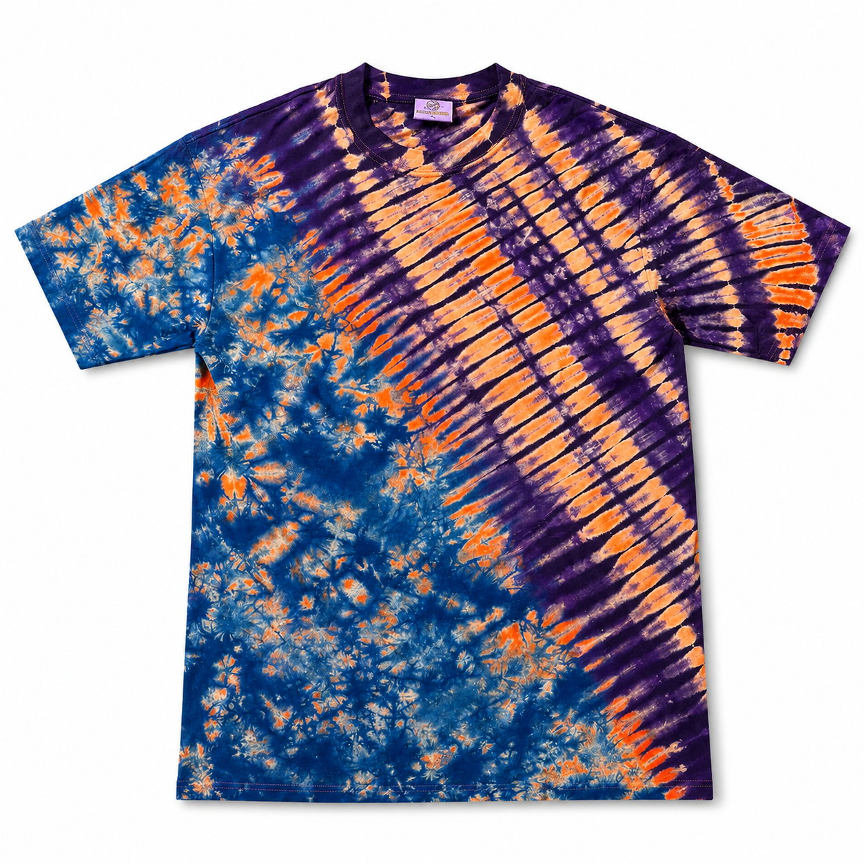 Orange Blue Purple Tie-Dye T-Shirt