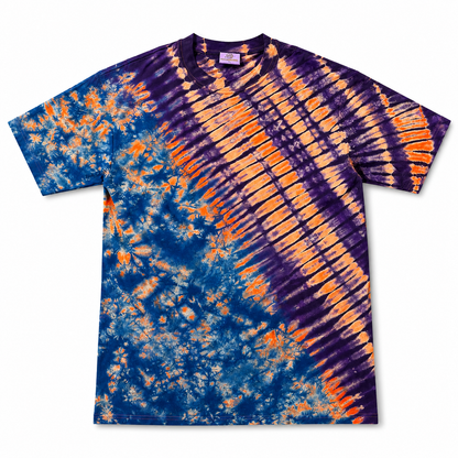 Orange Blue Purple Tie-Dye T-Shirt
