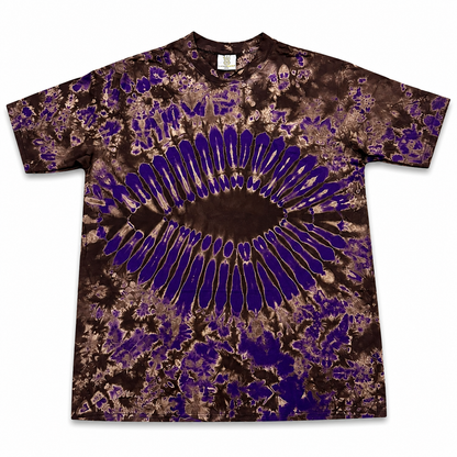 Brown Purple Mandala Tie-Dye T-Shirt