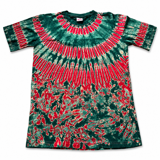 Green Red Tie-Dye T-Shirt