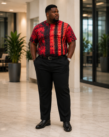 Red Black Tie-Dye T-Shirt